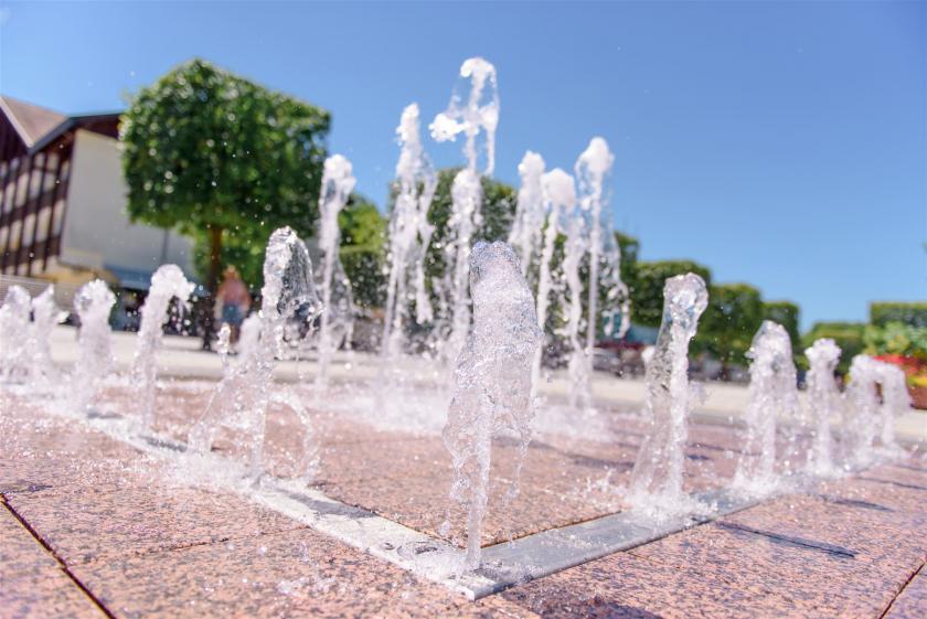 Springbrunnen auf dem Kurplatz
